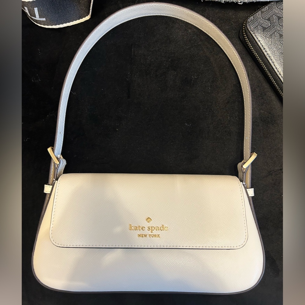 Kate Spade Madison Saffiano Leather Ivory Shoulder Bag